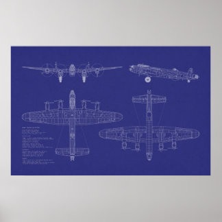 Avro Lancaster Bomber Poster