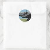 Avro Lancaster Bomber Ronde Sticker (Tas)