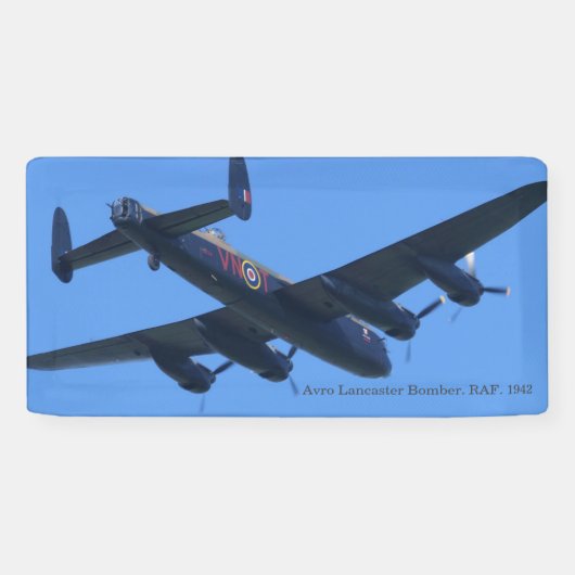 Avro Lancaster-bommenwerper. RAF. 1942 Spandoek (Horizontaal)