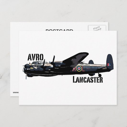 Avro Lancaster Briefkaart (Voorkant / Achterkant)