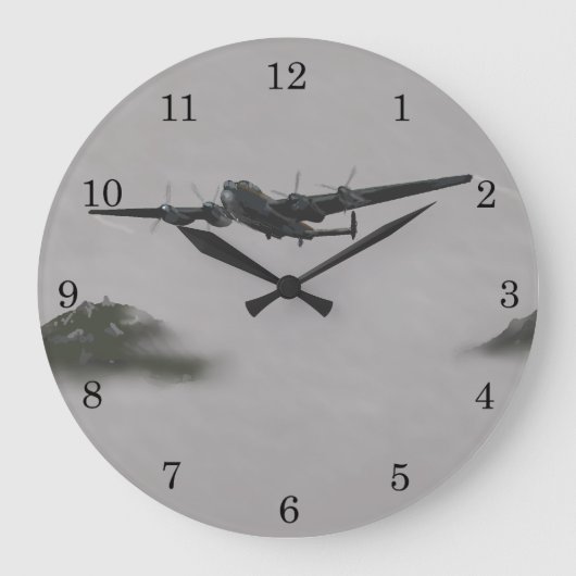 Avro Lancaster Wall Clock Grote Klok (Voorkant)