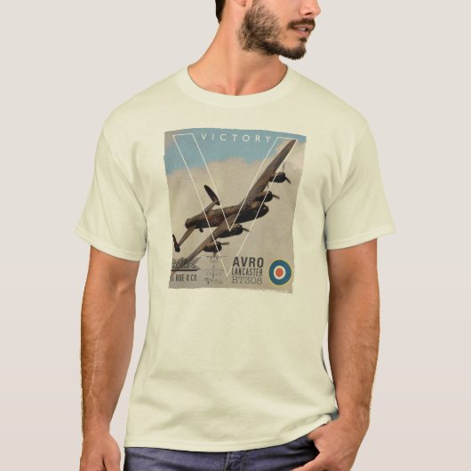 Avro Lancaster WW11 Bomber T Shirt (Voorkant)