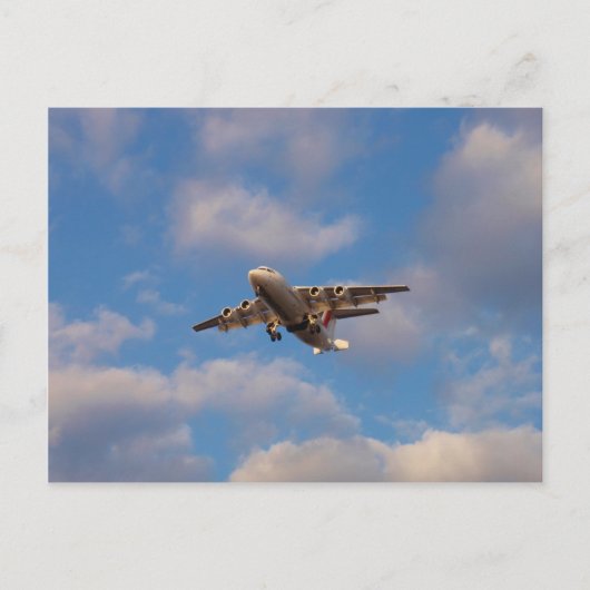 Avro RJ85 Jet Landing Briefkaart (Voorkant)