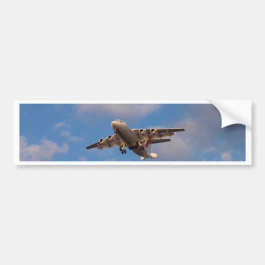 Avro RJ85 Jet Landt Bumpersticker (Voorkant)