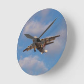 Avro RJ85 Jet Landt Ronde Klok (Hoek)