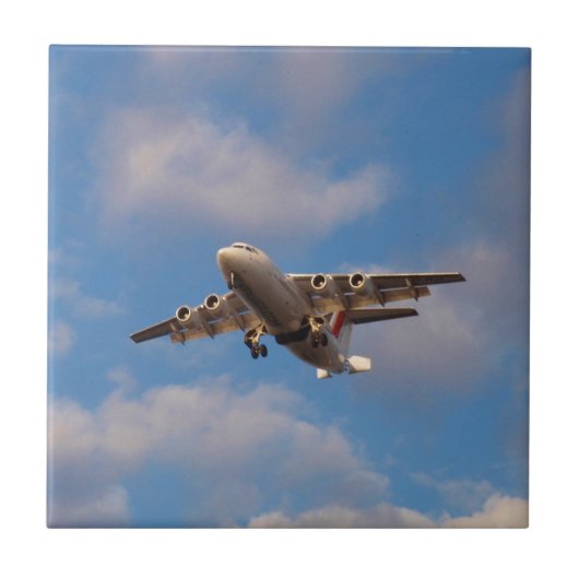 Avro RJ85 Jet Landt Tegeltje (Voorkant)