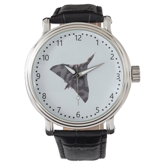 Avro Vulcan - 1 genummerde wijzerplaat Horloge (Voorkant)