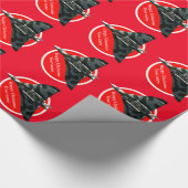 Avro Vulcan Bomber Happy Kerstmis Cadeaupapier (Hoek)
