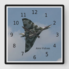 Avro Vulcan Delta Wing Bomber, aanpasbaar Vierkante Klok