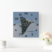 Avro Vulcan Delta Wing Bomber alle getallen Vierkante Klok (Huis)