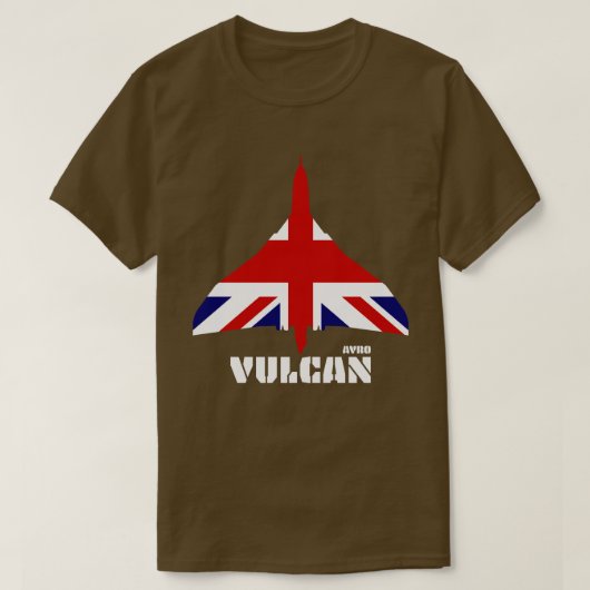 Avro Vulcan en Union Jack T-shirt (Design voorkant)