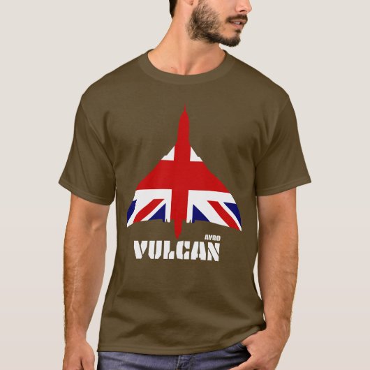 Avro Vulcan en Union Jack T-shirt (Voorkant)