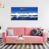 Avro Vulcan gereflecteerd vermogen Canvas Afdruk (Insitu (Woonkamer))