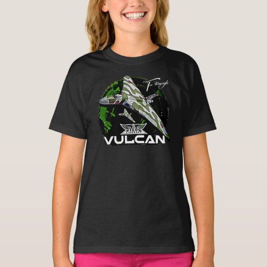 Avro Vulcan RAF Strategic Bomber Vliegtuig T-shirt (Voorkant)