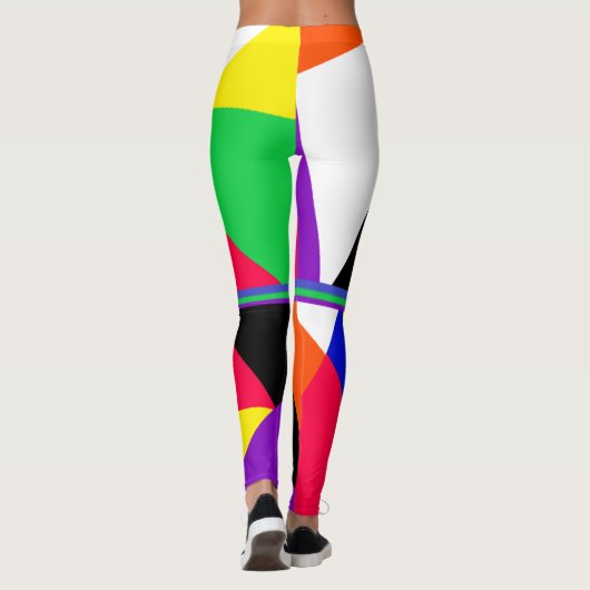 Avryl Fleur's Abstracte wereld Leggings (Achterkant)
