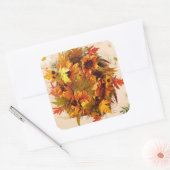 Avryl Fleur's  herfstbladeren Vierkante Sticker (Envelop)