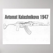 Avtomat Kalashnikova 1947 Poster (Voorkant)