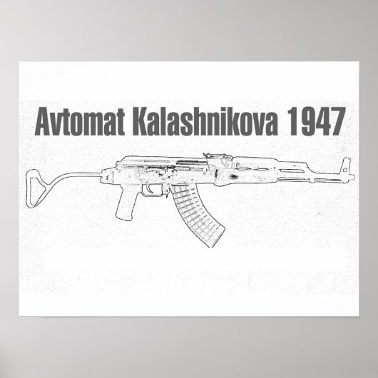 Avtomat Kalashnikova 1947 Poster (Voorkant)