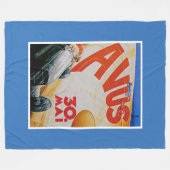 Avus Automobile Racing Poster Fleece Deken (Voorkant (Horizontaal))