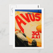 AVUS ~  Race Car Track Berlin Duitsland Briefkaart (Voorkant / Achterkant)