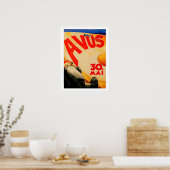 AVUS ~ Race Car Track Berlin Duitsland Poster (Keuken)