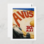  AVUS Race Poster Briefkaart (Voorkant / Achterkant)