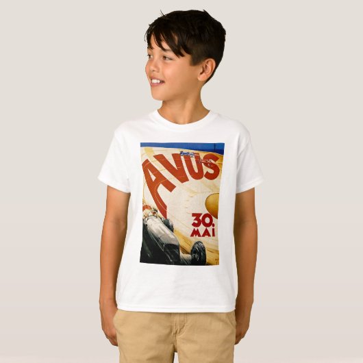  AVUS Race Poster T-shirt (Voorkant volledig)