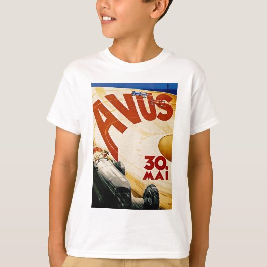  AVUS Race Poster T-shirt (Voorkant)