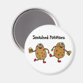AW- aardappelpuree Cartoon Magneet (Voorkant / Achterkant)