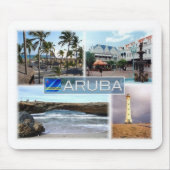 AW Aruba - Oranjestad - vuurtoren - Muismat (Voorkant)