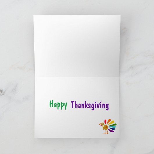 AW- de geweldige Kaart van de Thanksgiving van (Binnen)