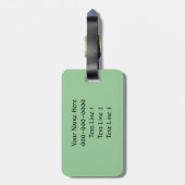 AW- Funny Dachshund Bagagelabel (Achterkant verticaal)