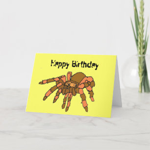 AW- Funny Spider Birthday-kaart Kaart