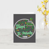 Aw It's A Saint Partrick Cruise Trip Family Reunio Kaart (Gele Bloem)