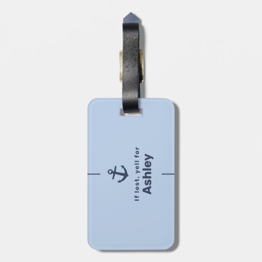 AW schip aangepaste familie cruisereis groep match Bagagelabel (Achterkant verticaal)