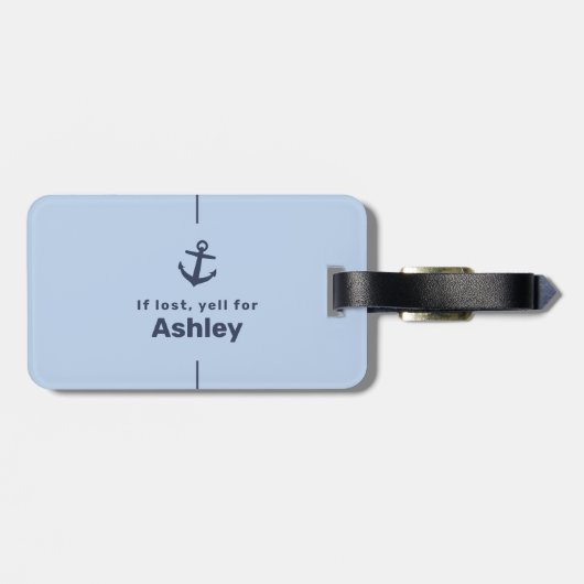 AW schip aangepaste familie cruisereis groep match Bagagelabel (Achterkant horizontaal)