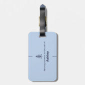 AW schip aangepaste verjaardag cruise groep matchi Bagagelabel (Achterkant verticaal)