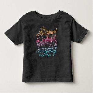 AW schip aangepaste verjaardag cruise groep matchi Kinder Shirts