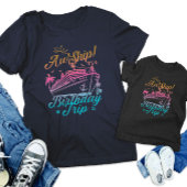 AW schip aangepaste verjaardag cruise groep matchi T-shirt