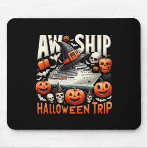 AW schip Halloween reis Happy Halloween Spooky Pum Muismat