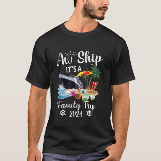 AW schip Het is een familie reis 2024 T-shirt (Voorkant)