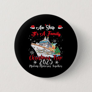 AW schip is een familie kerstreis - 2025 Uni-adu Ronde Button 5,7 Cm