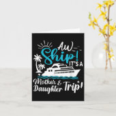 AW schip is een moeder en dochter reis cruise fami Kaart (Gele Bloem)