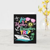 AW schip is een moeder & kamp; dochter reis famili Kaart (Gele Bloem)