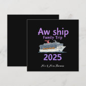 AW Ship Family Trip 2025 Ultimate Cruise Adventure Kaart (Voorkant / Achterkant)