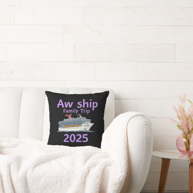 AW Ship Family Trip 2025 Ultimate Cruise Adventure Kussen (Bank)