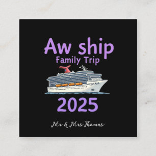 AW Ship Family Trip 2025 Ultimate Cruise Adventure Vierkante Visitekaartje