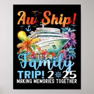 Aw Ship Fun Family Trip 2025 Zomer bij elkaar pass Poster