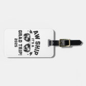 Aw Ship Het is een Afstudeerder Trip 2025 Summer T Bagagelabel (Voorkant horizontaal)