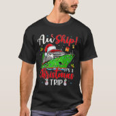 Aw Ship Het is een kersttrip cruise familie F T-shirt (Voorkant)